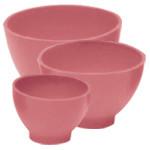 Pink Rubber Bowls - 3 pack