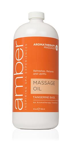 Massage Oil 32 oz. Tangerine Basil