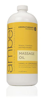 Massage Oil 32 oz. Vanilla Lemongrass