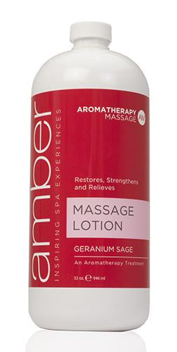 Massage Lotion 32 oz. Geranium Sage