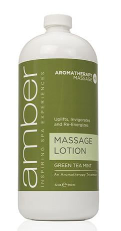 Massage Lotion 32 oz. Green Tea Mint