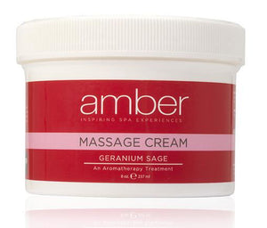 Massage Cream 8 oz. Geranium Sage