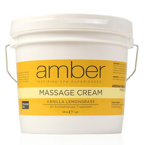 Massage Cream 128 oz. Vanilla Lemongrass