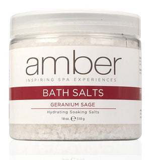 Bath Salts - 18 oz. Geranium Sage
