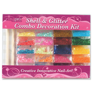 Shell & Glitter Decoration Kit Nail Art
