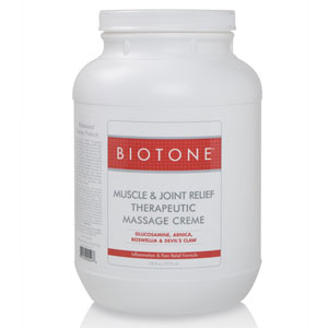 Biotone Muscle & Joint Relief Massage Creme 128 oz