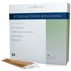 Intrinsics 6" Cotton Tip Wooden Applicators