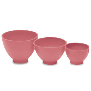 Rubber Bowls-Pink 3 Pack