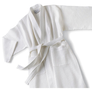 Boca Terry Knit Waffle Kimono Collar White