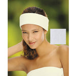 Boca Terry Velour Headband Ecru