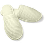 Ladies Closed Toe Waffle Ecru