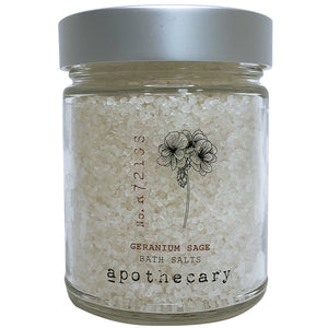 Amber Apothecary Bath Salts - Geranium Sage